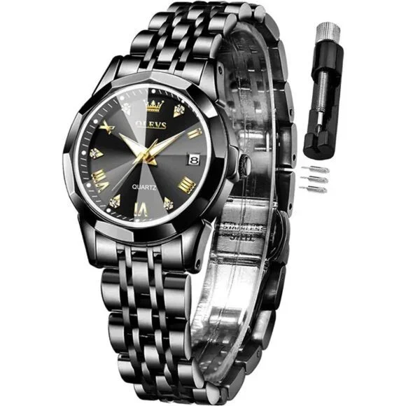 Watches | Accessories | Womens Watch Fashion Dress Diamond Female Watches  For Ladies Analog Black | Poshmark